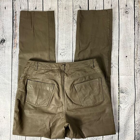 VINTAGE SPIEGEL Brown Leather Pants - Picture 2 of 5